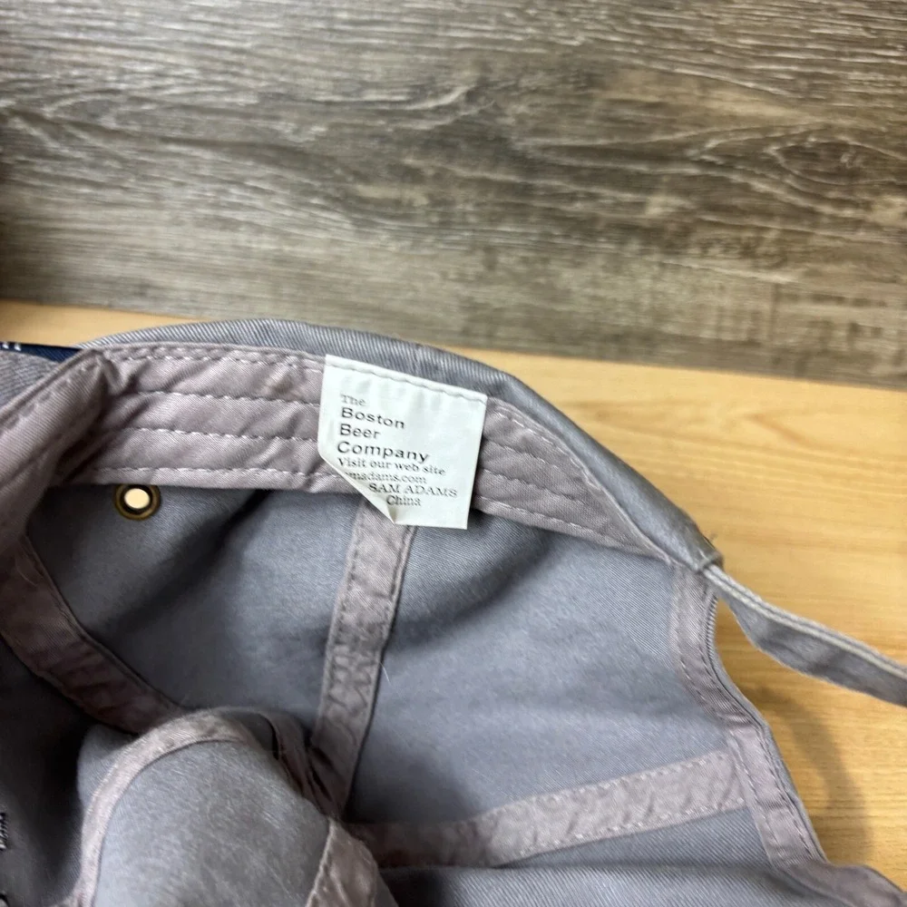 Samuel Adams Hat Cap Strap Back Gray Sam Adams Light Beer‎ Adjustable